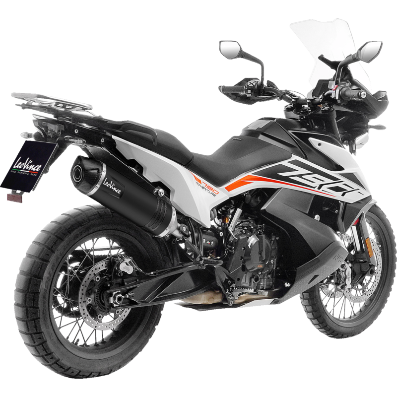 LV One EVO Slip-On, Black stainless steel, KTM 790/890 Adventure 21-24