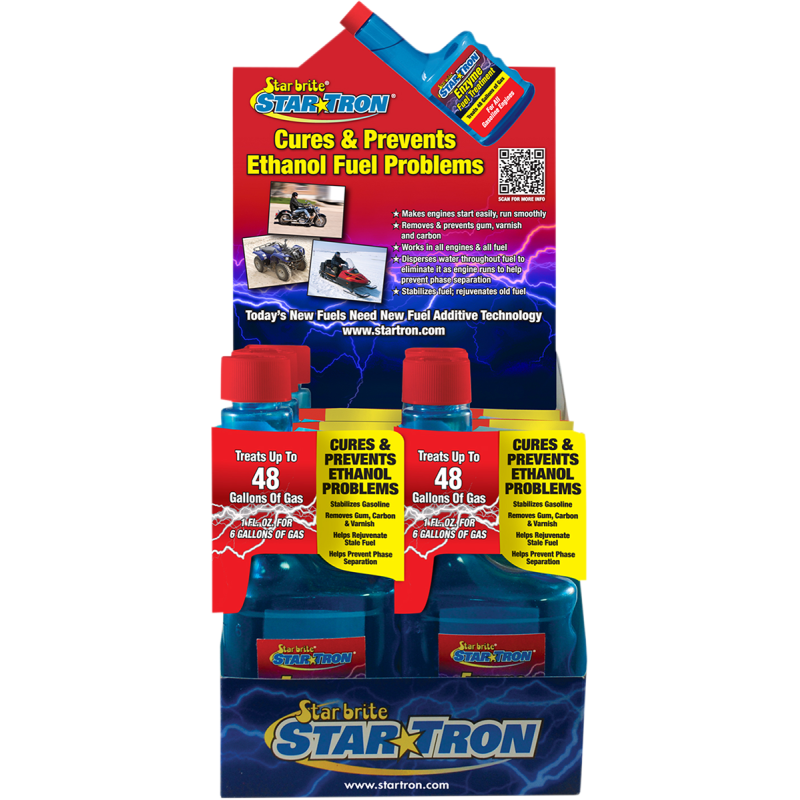Star Tron Enzyme Fuel Additive, 237 ml (8 fl. oz.) 6 pk. w/ mini counter display