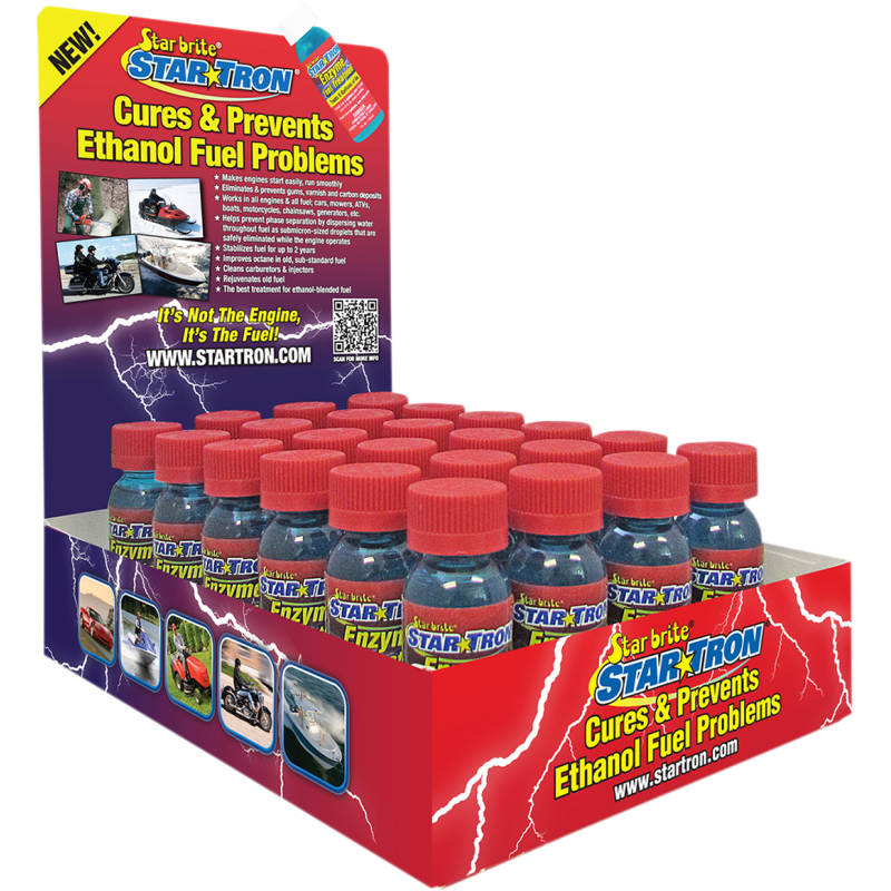 Star Tron Enzyme Fuel Additive Display pack, 30 ml (1 fl. oz.)