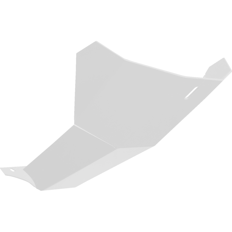 Aluminum Skid Plate, White