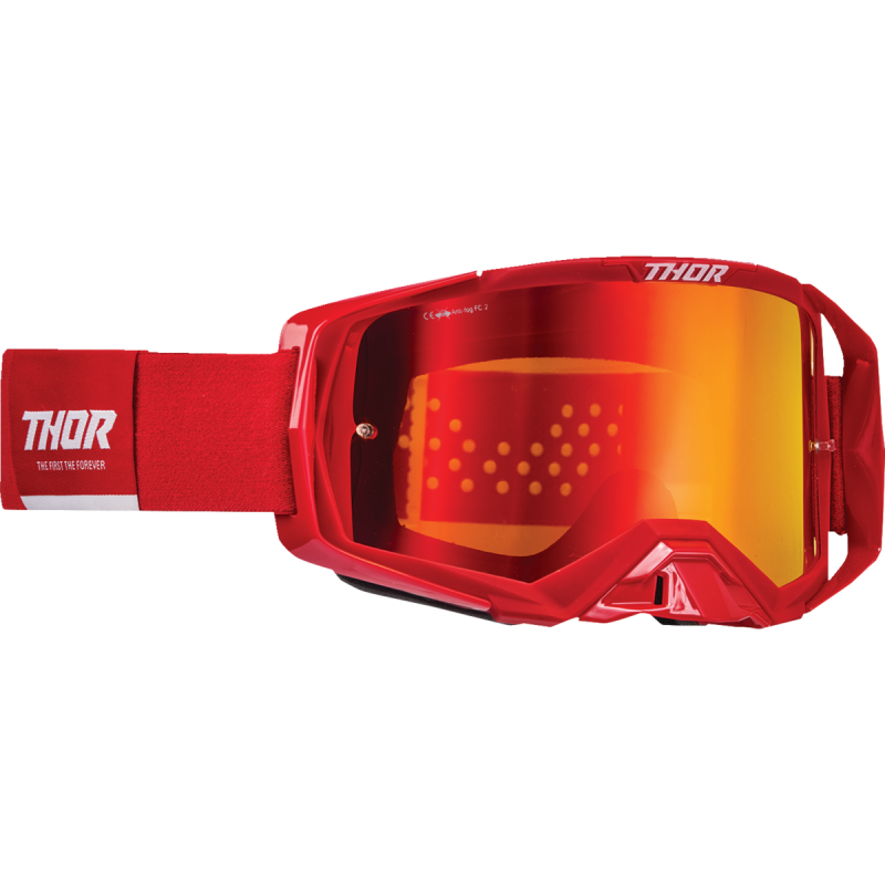 THOR Activate Goggle, Red/White (Mirror Irridium Lens)