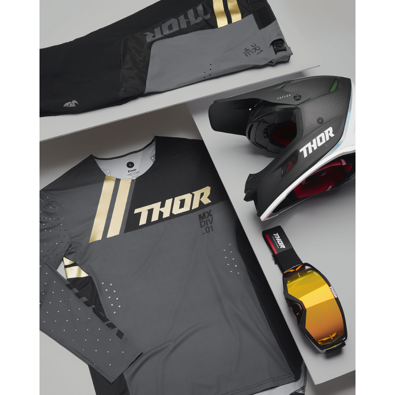 THOR Activate Goggle, Black/Red (Mirror Irridium Lens)