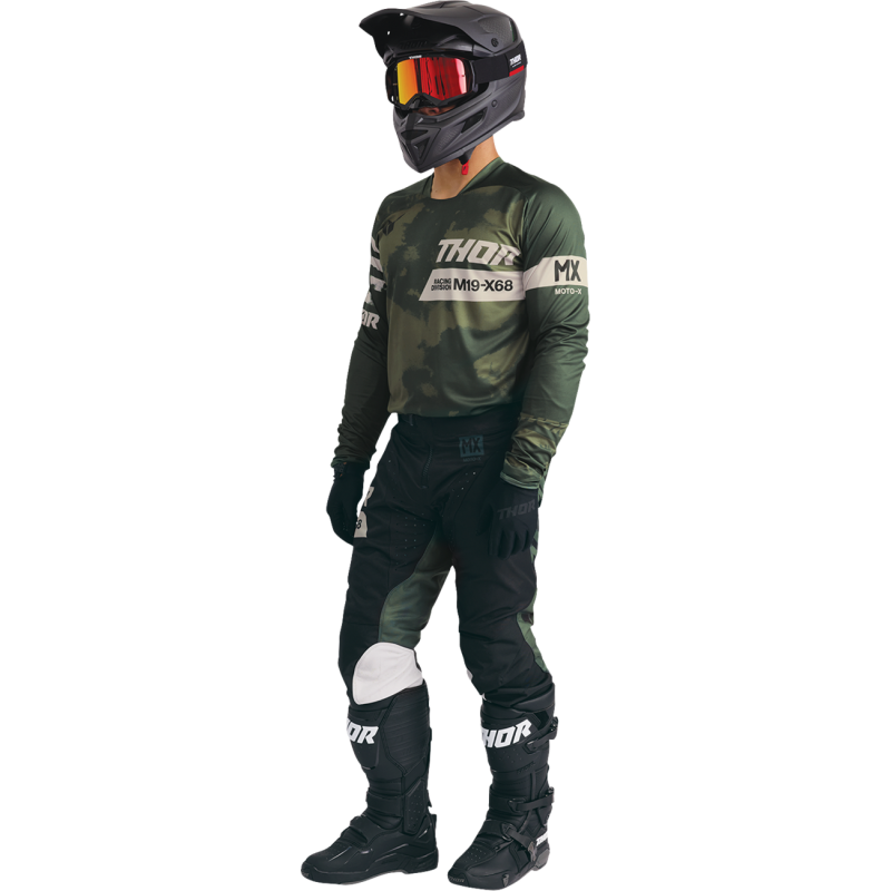 THOR Activate Goggle, Black/Red (Mirror Irridium Lens)