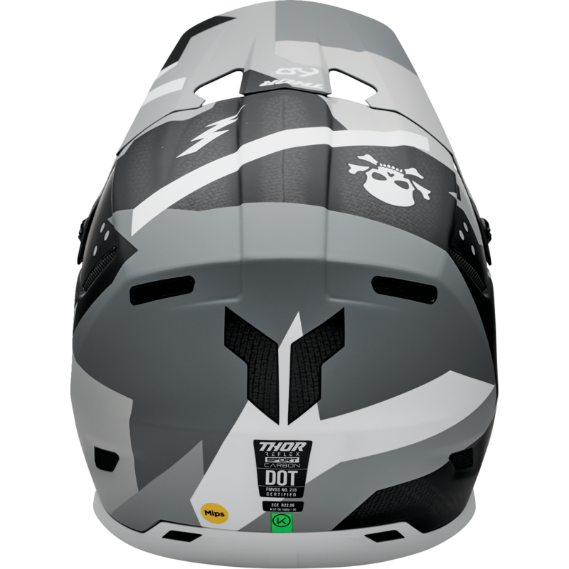 THOR Reflex Sport Carbon Brave Helmet - Carbon/White - Size L