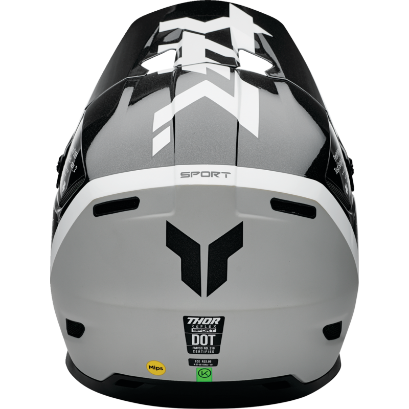 THOR Reflex Sport Composite Helmet, Riot - Black/White, Size S