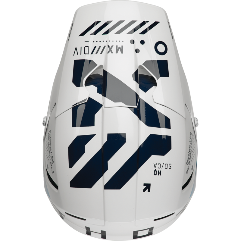 THOR Reflex Sport Composite Helmet, Strike - Navy/Acid, Size S