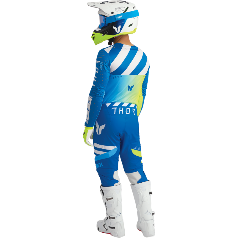 THOR Reflex Sport Composite Helmet, Strike - Navy/Acid, Size M