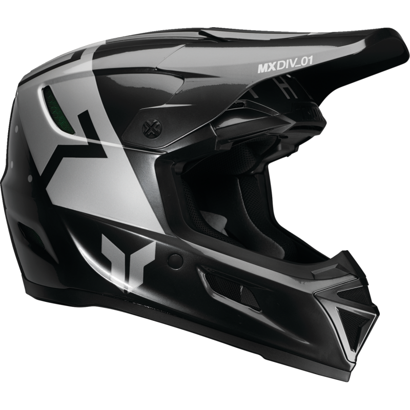 THOR Reflex Sport Composite Helmet, Rogue - Charcoal/Silver, Size M