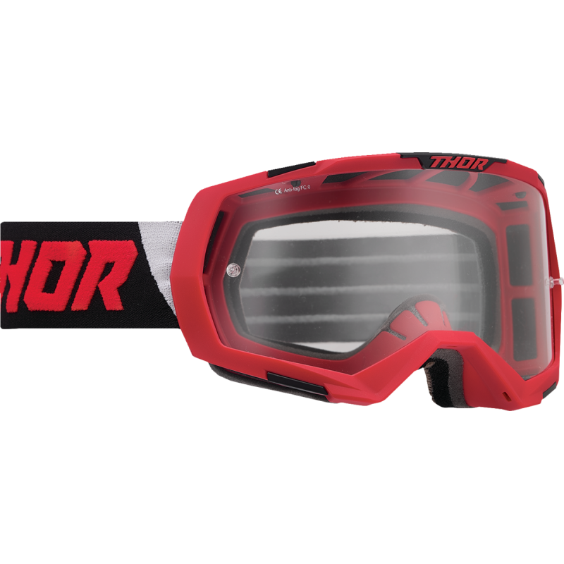 Thor Regiment Goggles - Red/Black (Clear Lens)