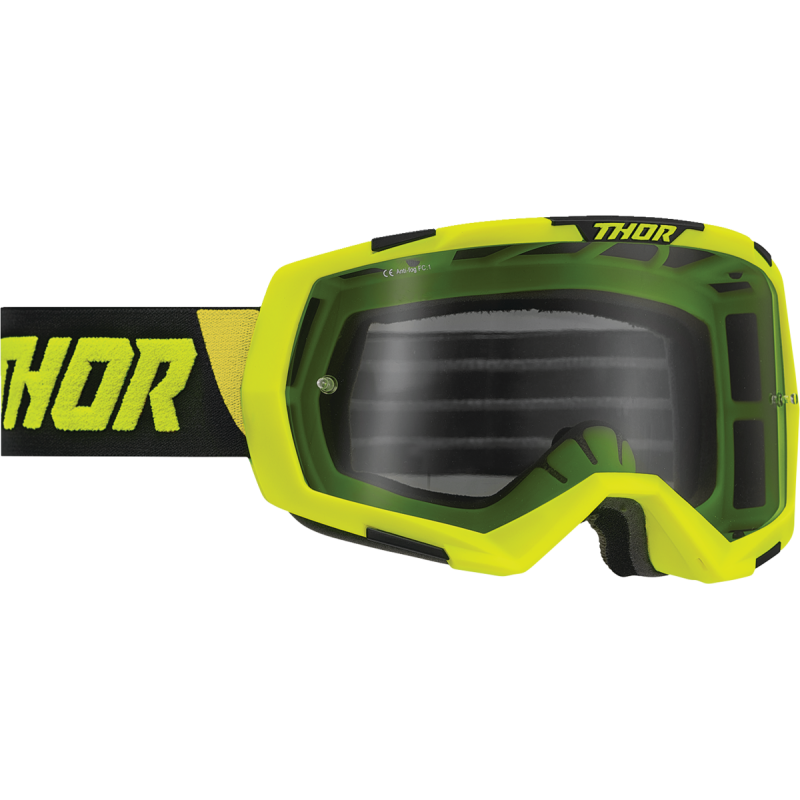 Thor Regiment Goggles - Lime/Black (Smoke Lens)