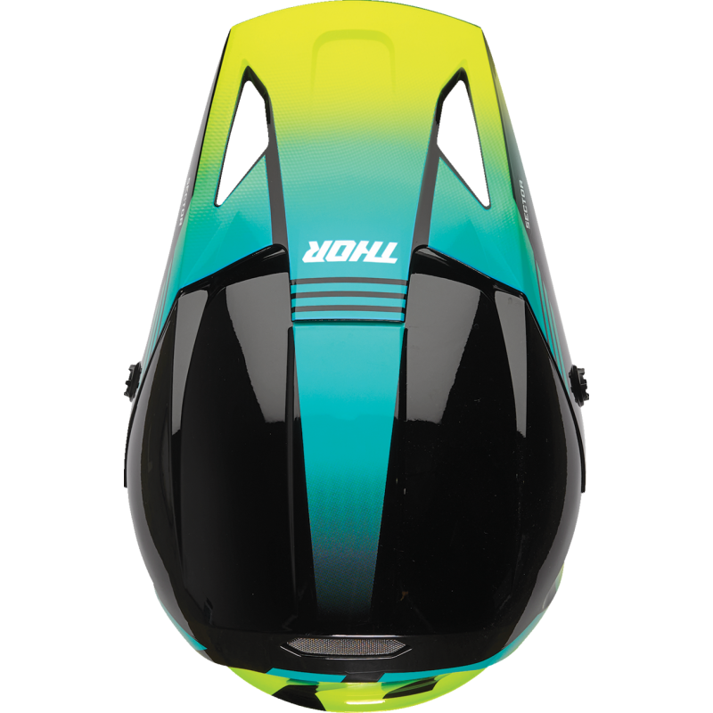 THOR Sector 2 Carve Helmet - Black/Acid - Size L