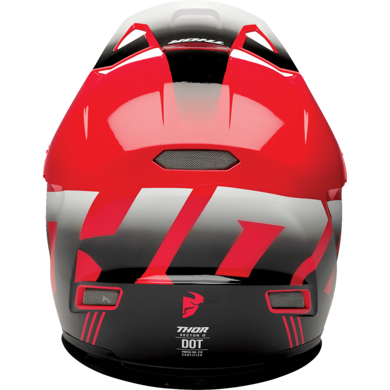 THOR Sector 2 Carve Helmet - Red/White - Size XS