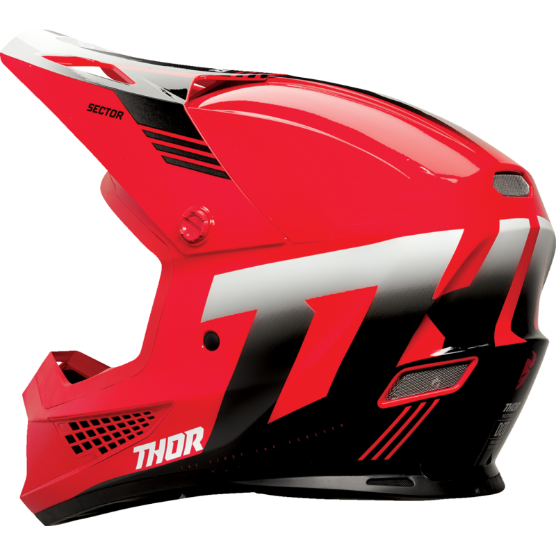 THOR Sector 2 Carve Helmet - Red/White - Size XS