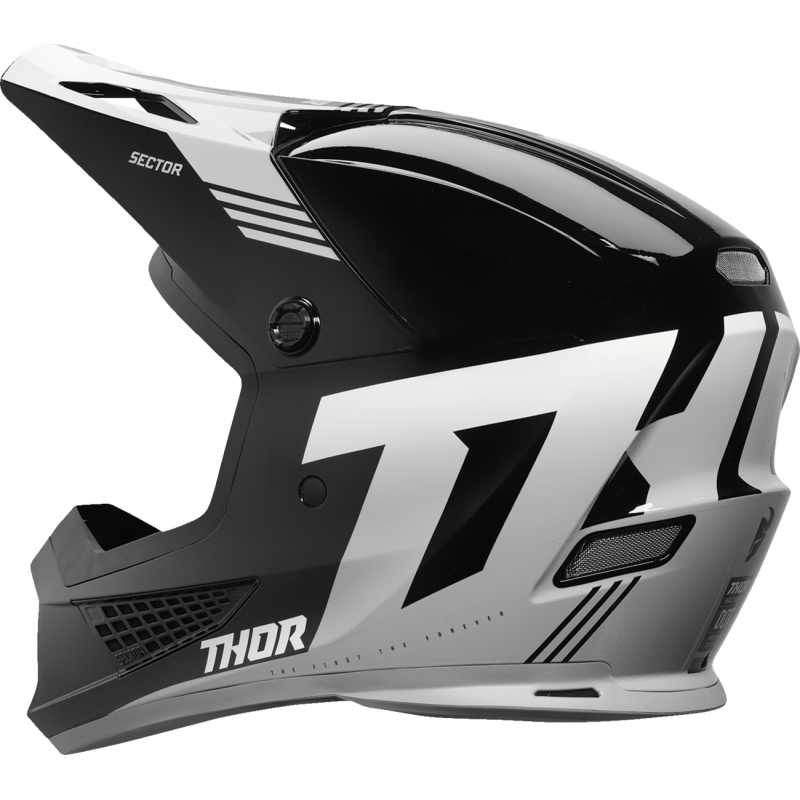 THOR Sector 2 Carve Helmet - Black/White - Size 2X