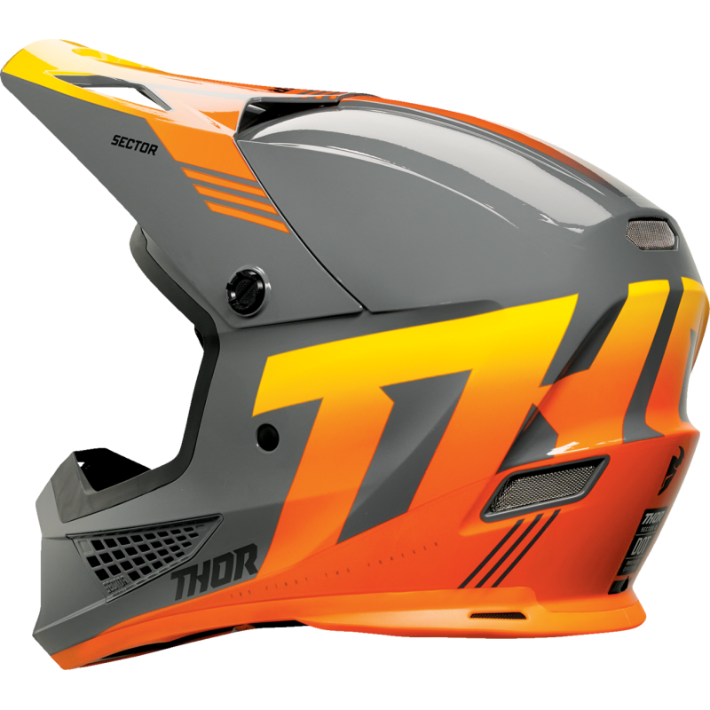 THOR Sector 2 Carve Helmet - Charcoal/Orange - Size 2X