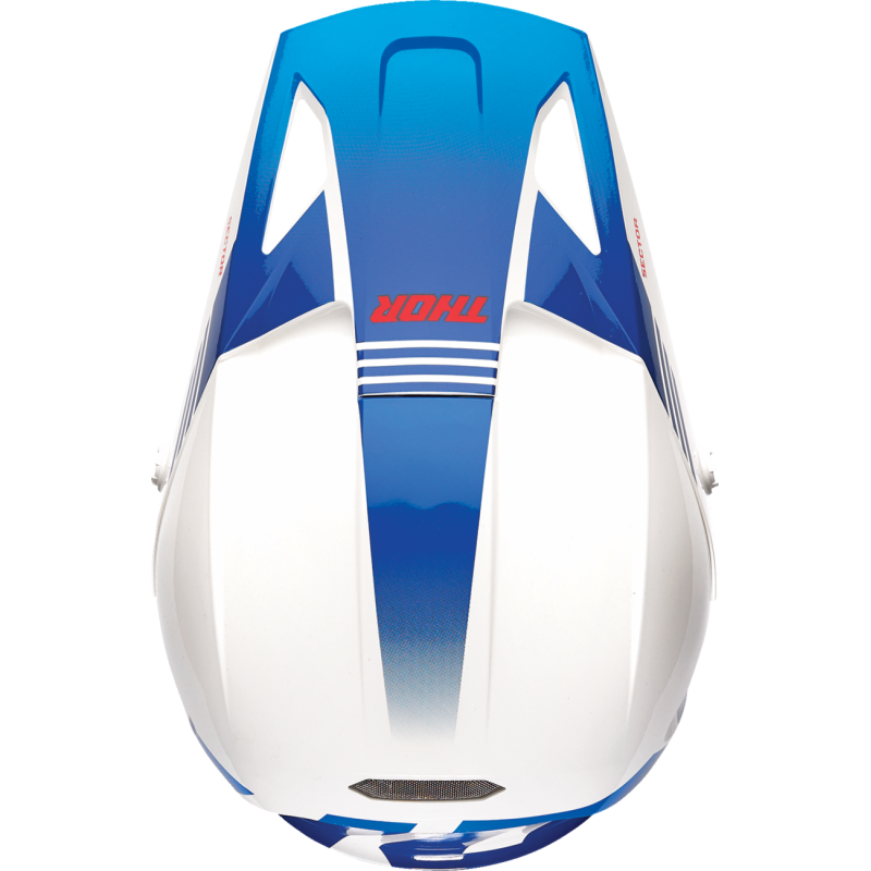 THOR Sector 2 Carve Helmet - White/Blue - Size XS