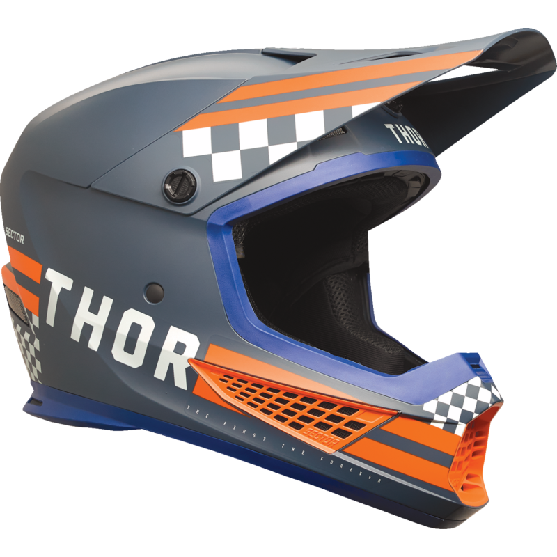 THOR Sector 2 Combat Helmet - Midnight/Orange - Size M