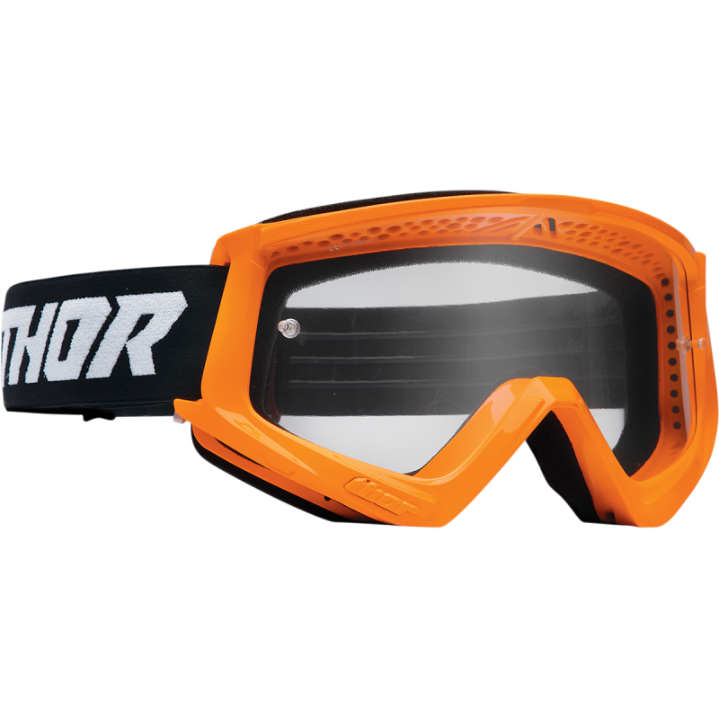 Thor Youth Combat Goggles - Flo Orange/Black