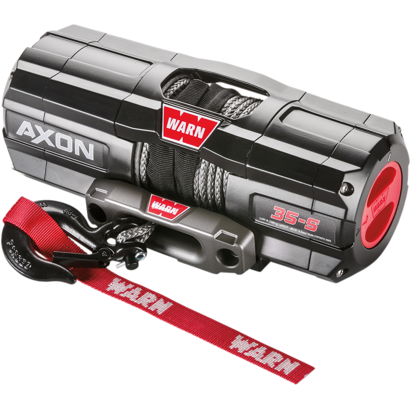 AXON 35-S winch with 50' x 7/32" synthetic rope