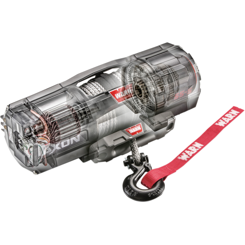AXON 55-S winch with 50' x 1/4" synthetic rope