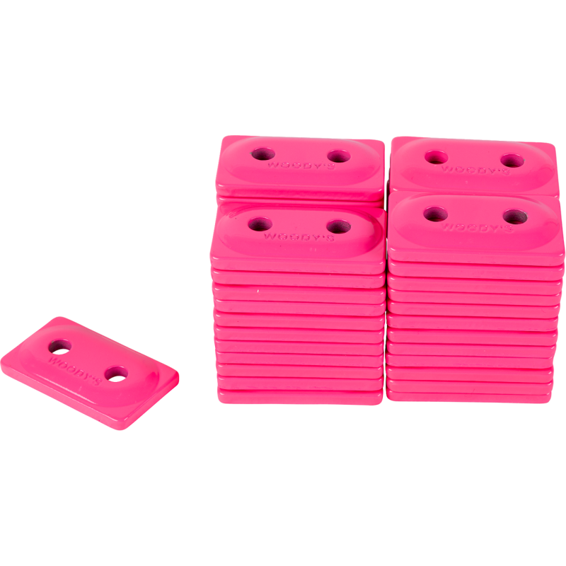 Double Digger® Aluminum Support Plate, Pink, 48 Pkg