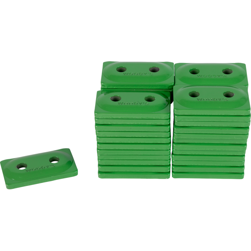 Double Digger® Aluminum Support Plate, Green, 48 Pkg