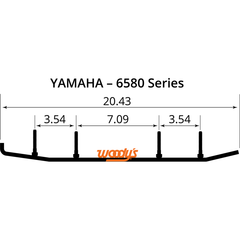 Woody's TRAIL BLAZER™ Flat-Top Runner for Yamaha Vmax 500/600/700 Deluxe 01-03