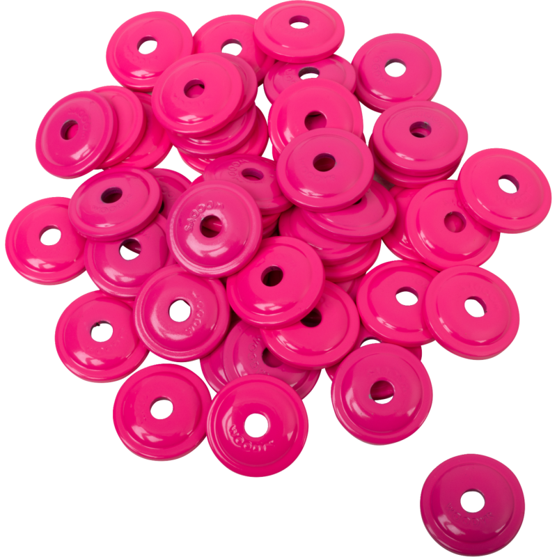 Round Digger® Aluminum Support Plate, Pink, 48 Pkg