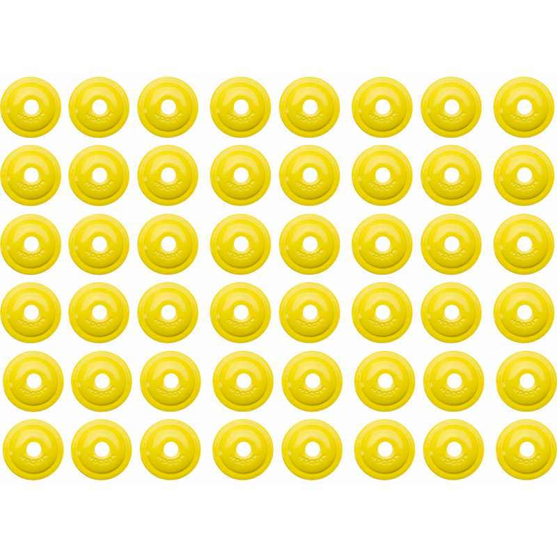 Round Digger Support Plate, Hi-viz Yellow (48 Pk.)