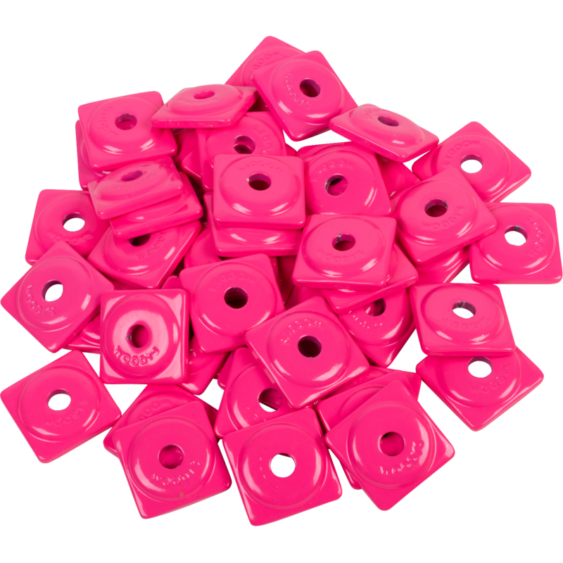 Square Digger® Aluminum Support Plate, Pink, 48 Pkg
