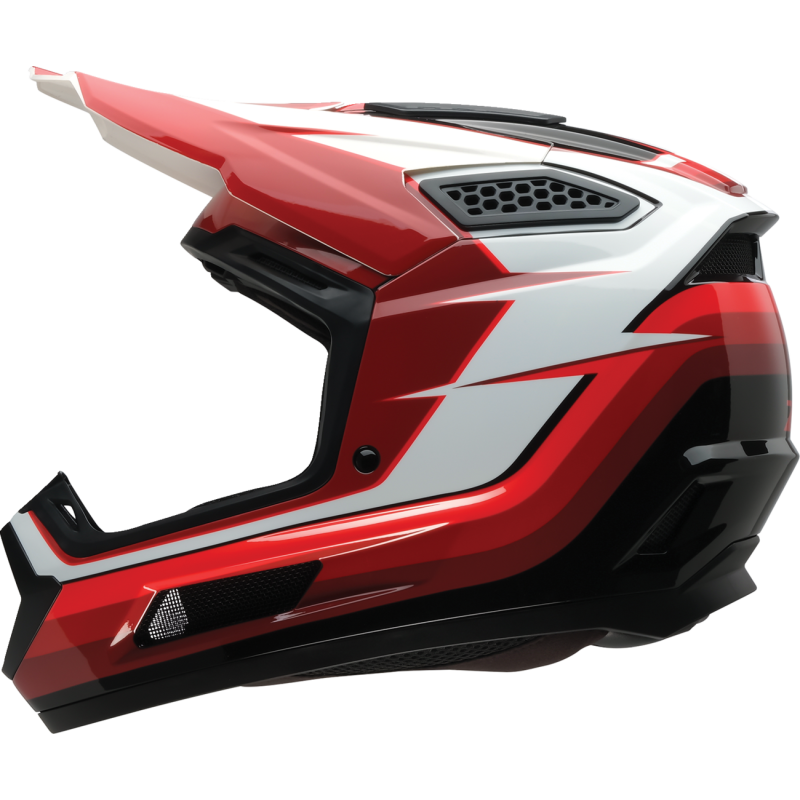 Z1R Dirtmaxx Helmet, Vortex, Red/White, S