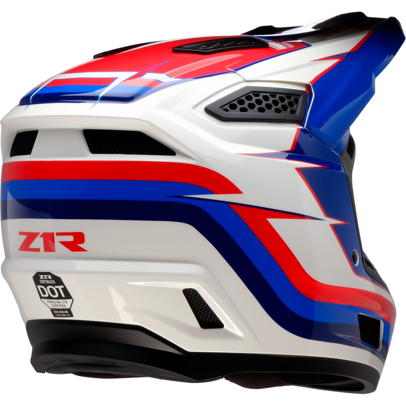 Z1R Dirtmaxx Helmet, Vortex, Red/White/Blue, 2X