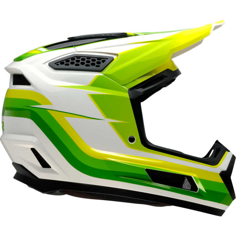 Z1R Dirtmaxx Helmet, Vortex, White/Green, L
