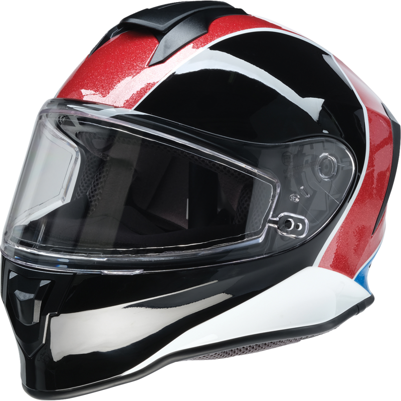 Youth Warrant Snow 2.0 Helmet, Fresh Powder Red/White/Blue, Size L