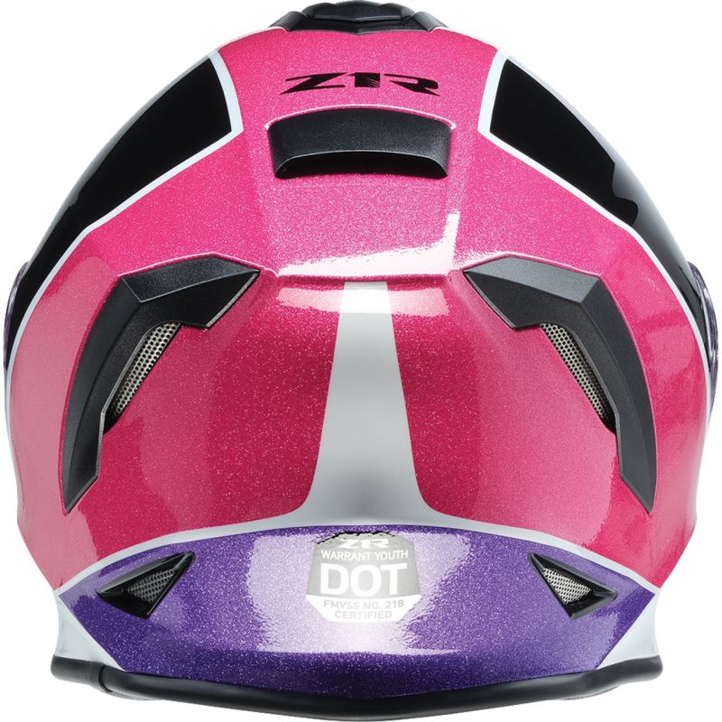 Youth Warrant Snow 2.0 Helmet, Fresh Powder Pink/Purple, Size S