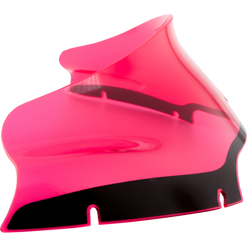 Ice Kolor Flare Windshield - 6" pink ice