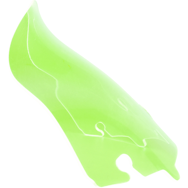Ice Kolor Flare Windshield 6.5" Green