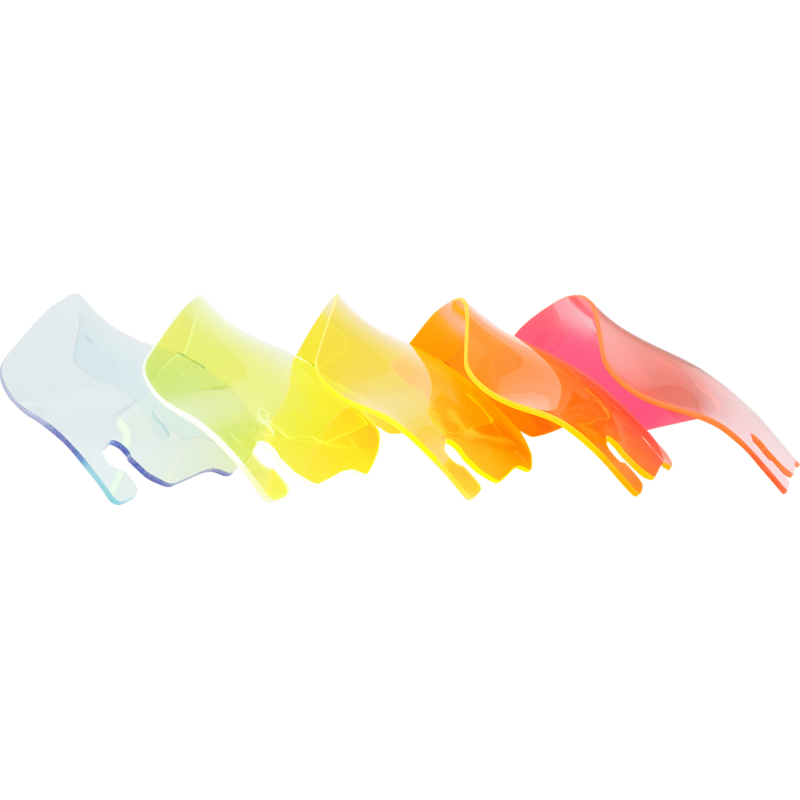 Ice Kolor Flare Windshield 3.5" Orange