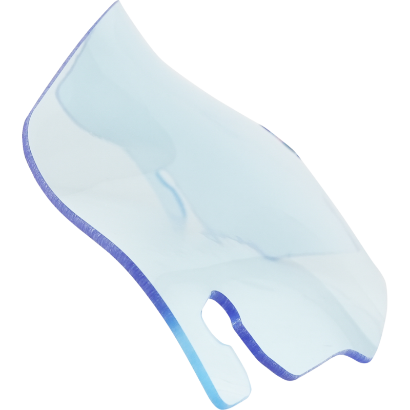 Ice Kolor Flare Windshield 3.5" Blue
