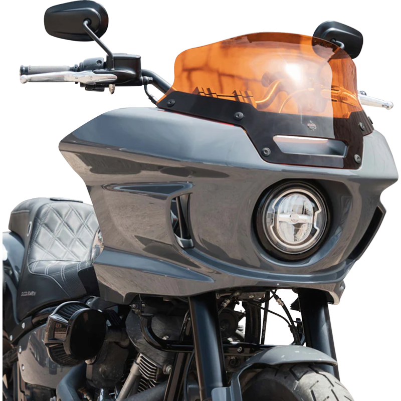 Klock Werks Kolor Flare Windshield, 6" Orange