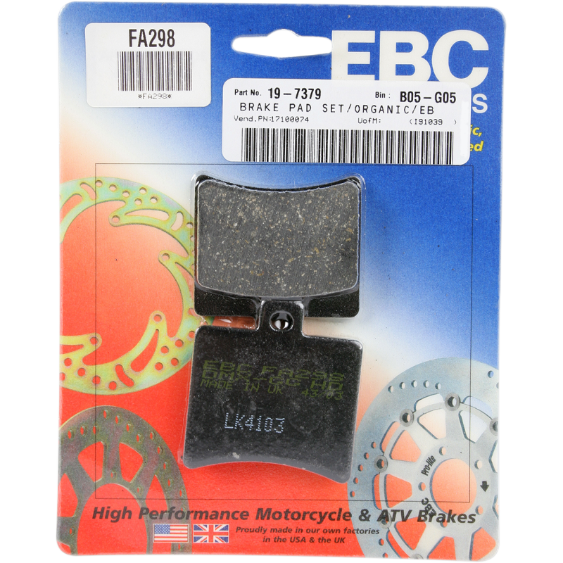 Rear Organic Brake Pads for Malaguti Madison K400 05-