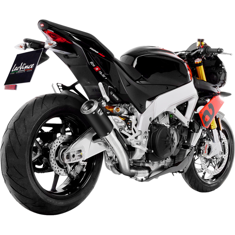 LeoVince LV Corsa Slip-On Muffler - Black Stainless Steel