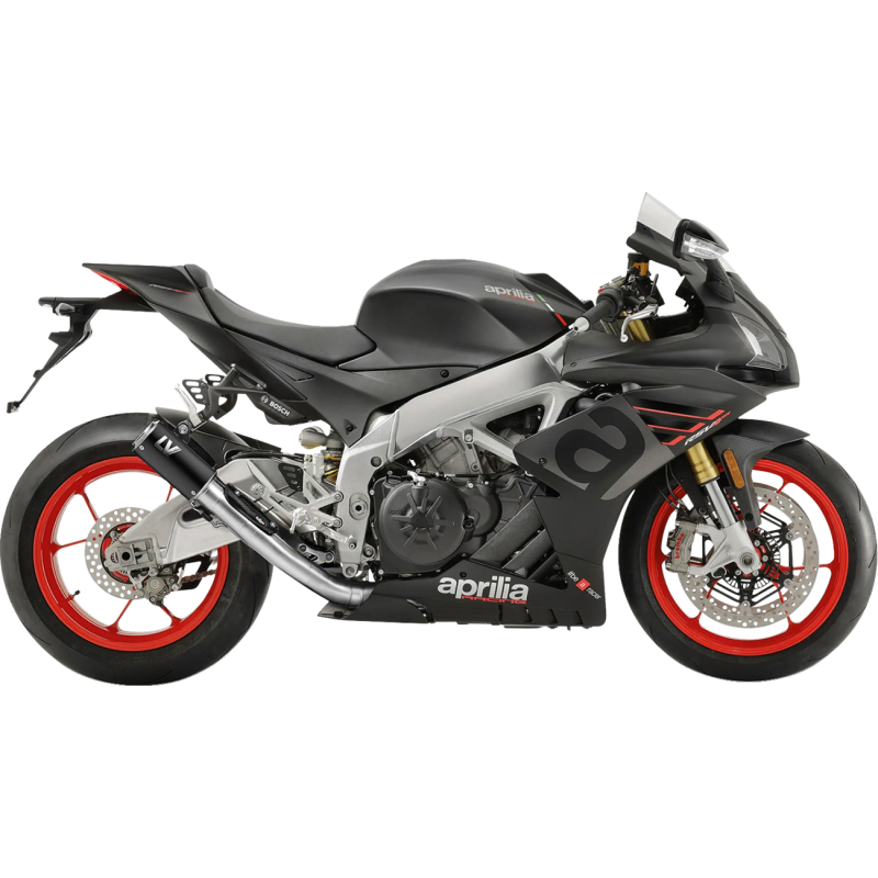 LeoVince LV Corsa Slip-On Muffler - Black Stainless Steel