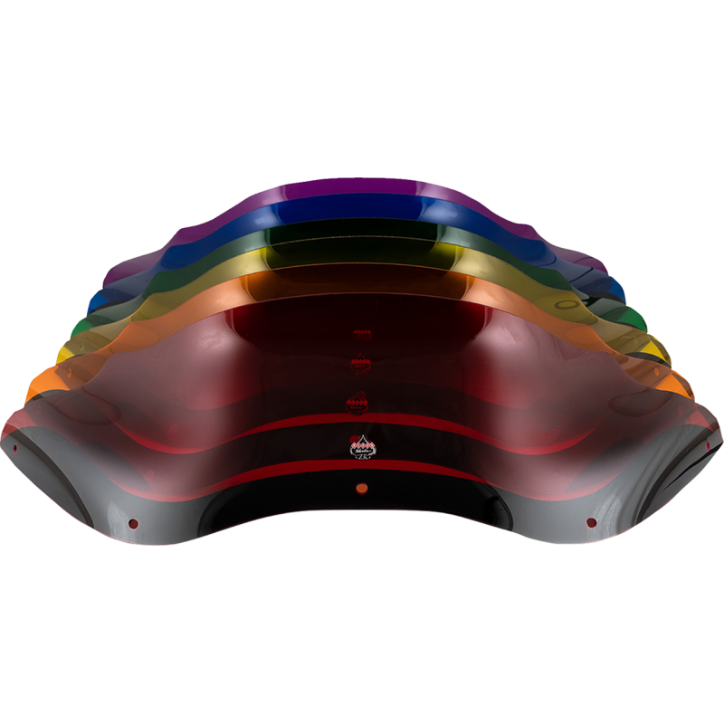 Kolor Sport Flare™ Windshield 8" Red