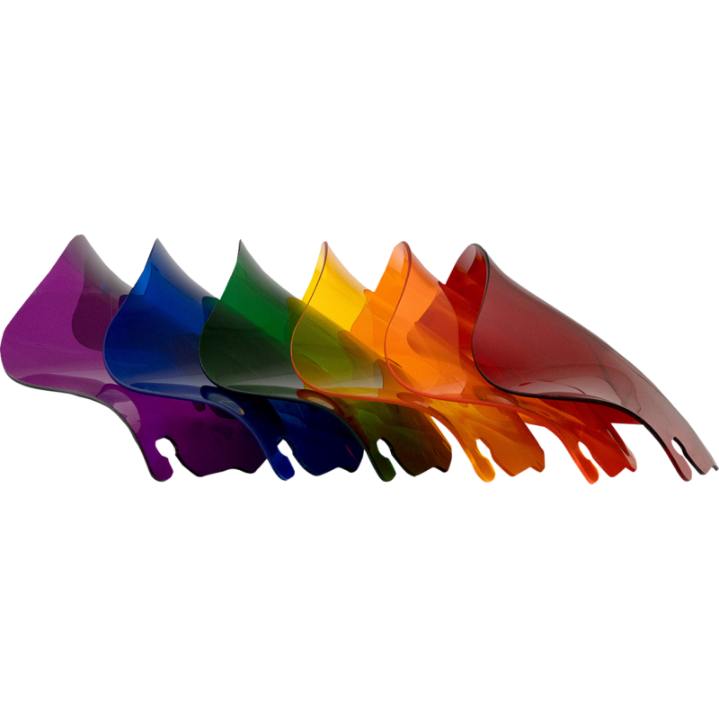 Kolor Sport Flare™ Windshield 6.5" Red