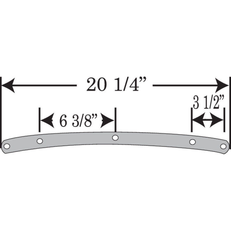 Clear 21" Replacement Windshield Plastic