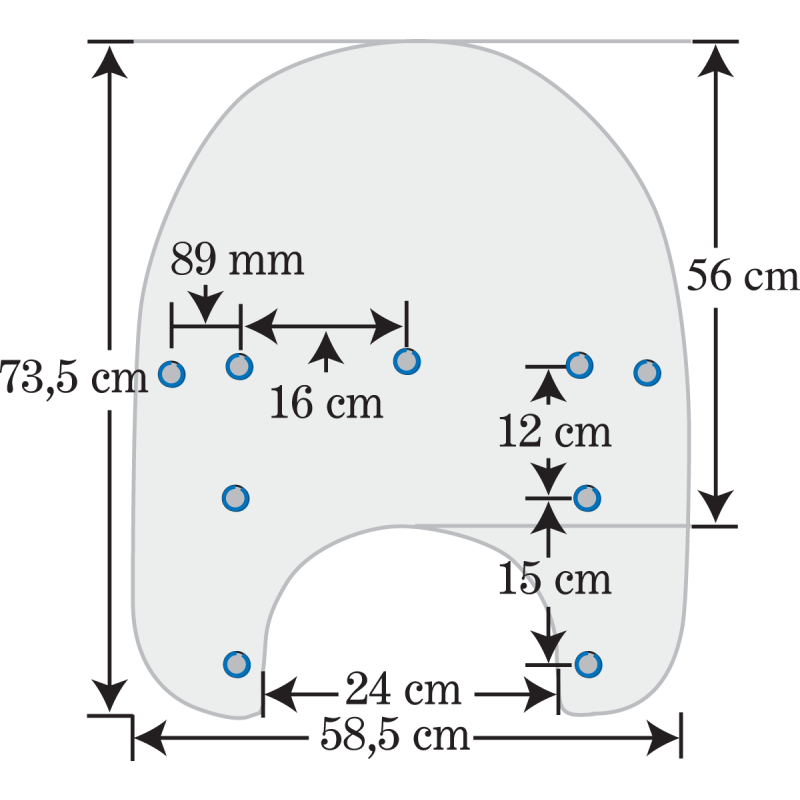 Black Smoke 21" Replacement Windshield Plastic