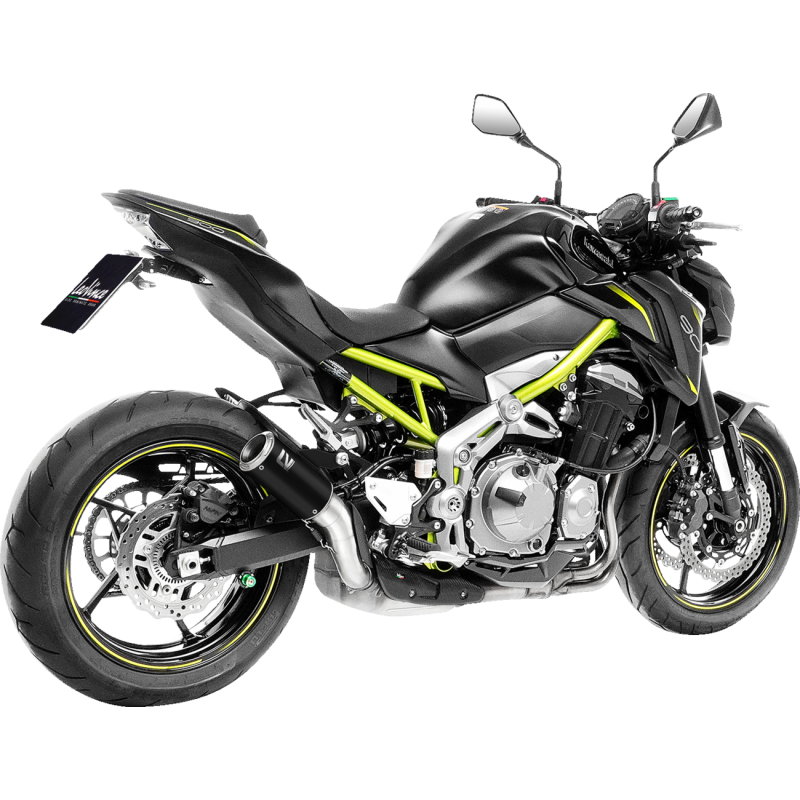 LeoVince LV Corsa Slip-On Muffler - Black Stainless Steel