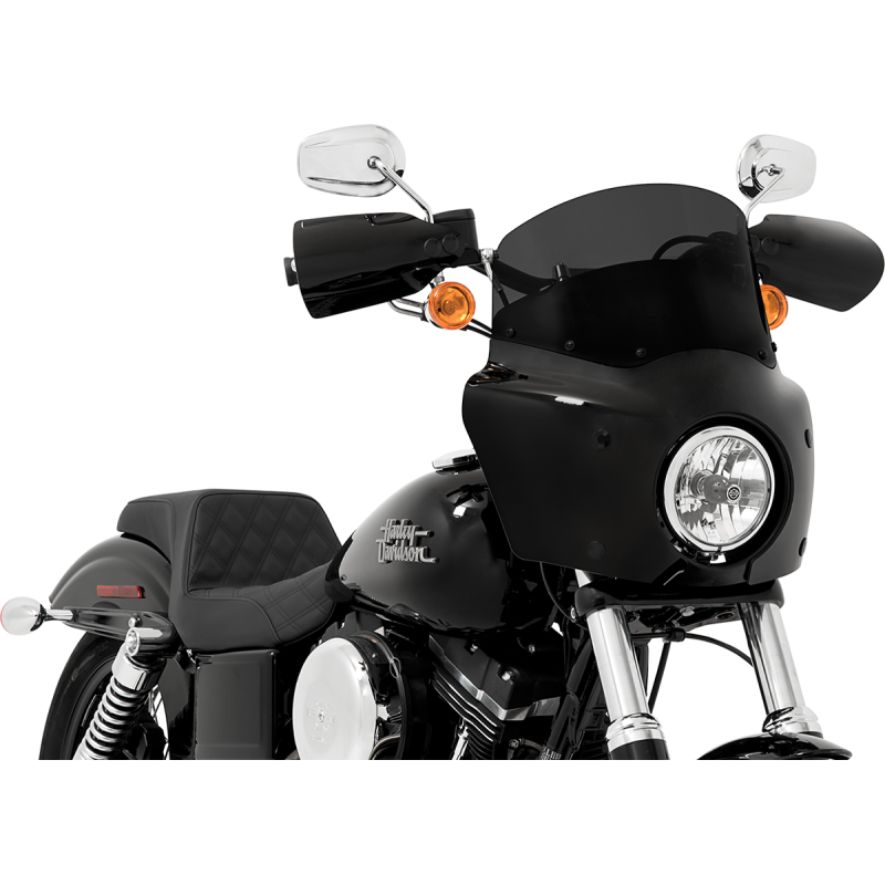 9" Dark black smoke Solid Windshield