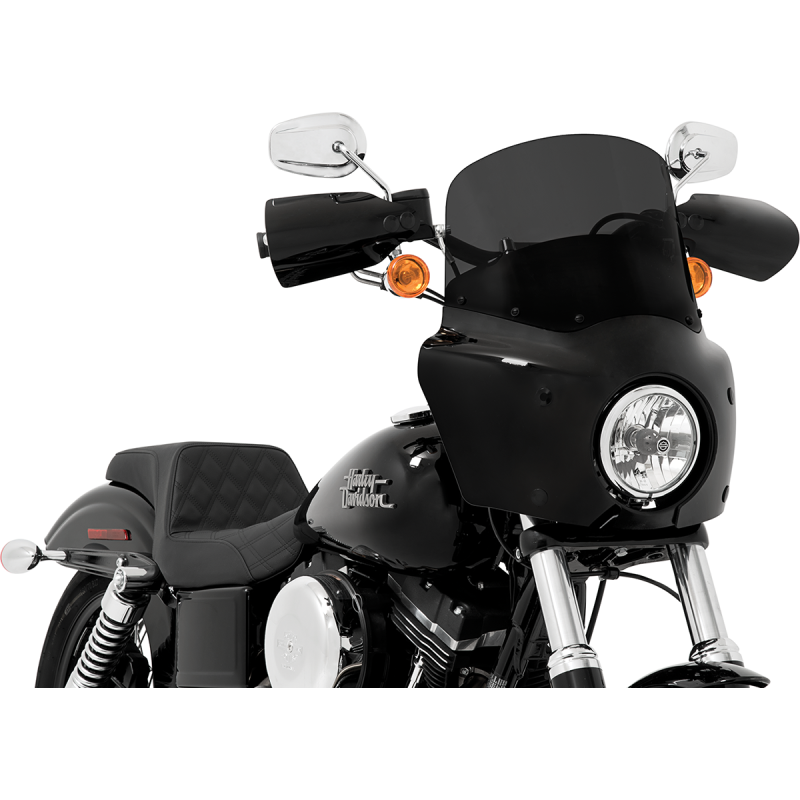 11" Dark black smoke Solid Windshield